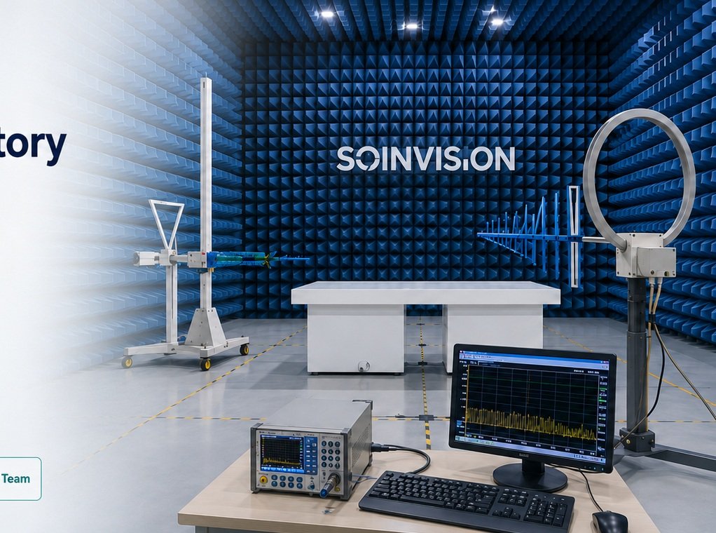 SOINVISION EMC semi-anechoic chamber testing environment