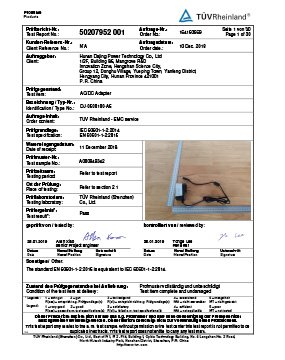 EMC Test Report document
