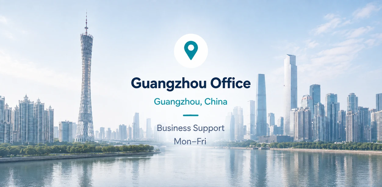 Guangzhou Office, Guangzhou, China, business support Monday to Friday