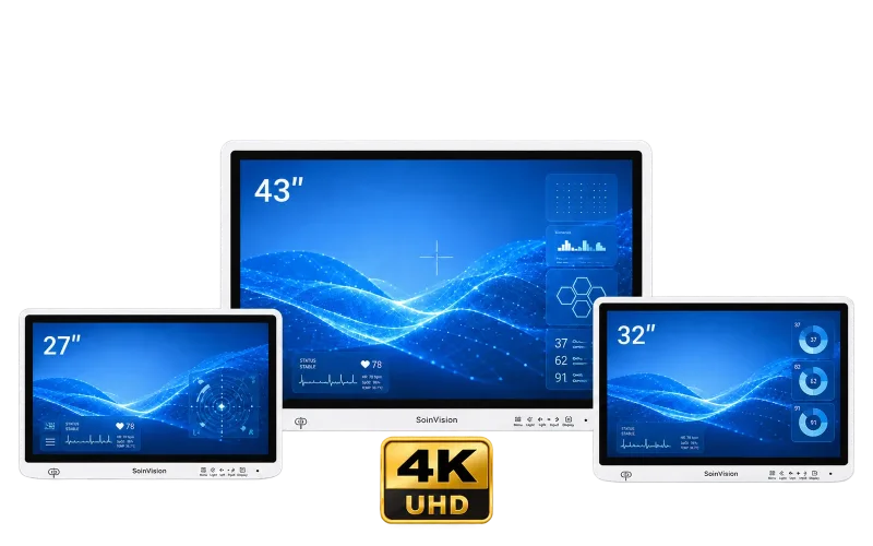 SOINVISION 27-inch, 32-inch and 43-inch 4K surgical monitors