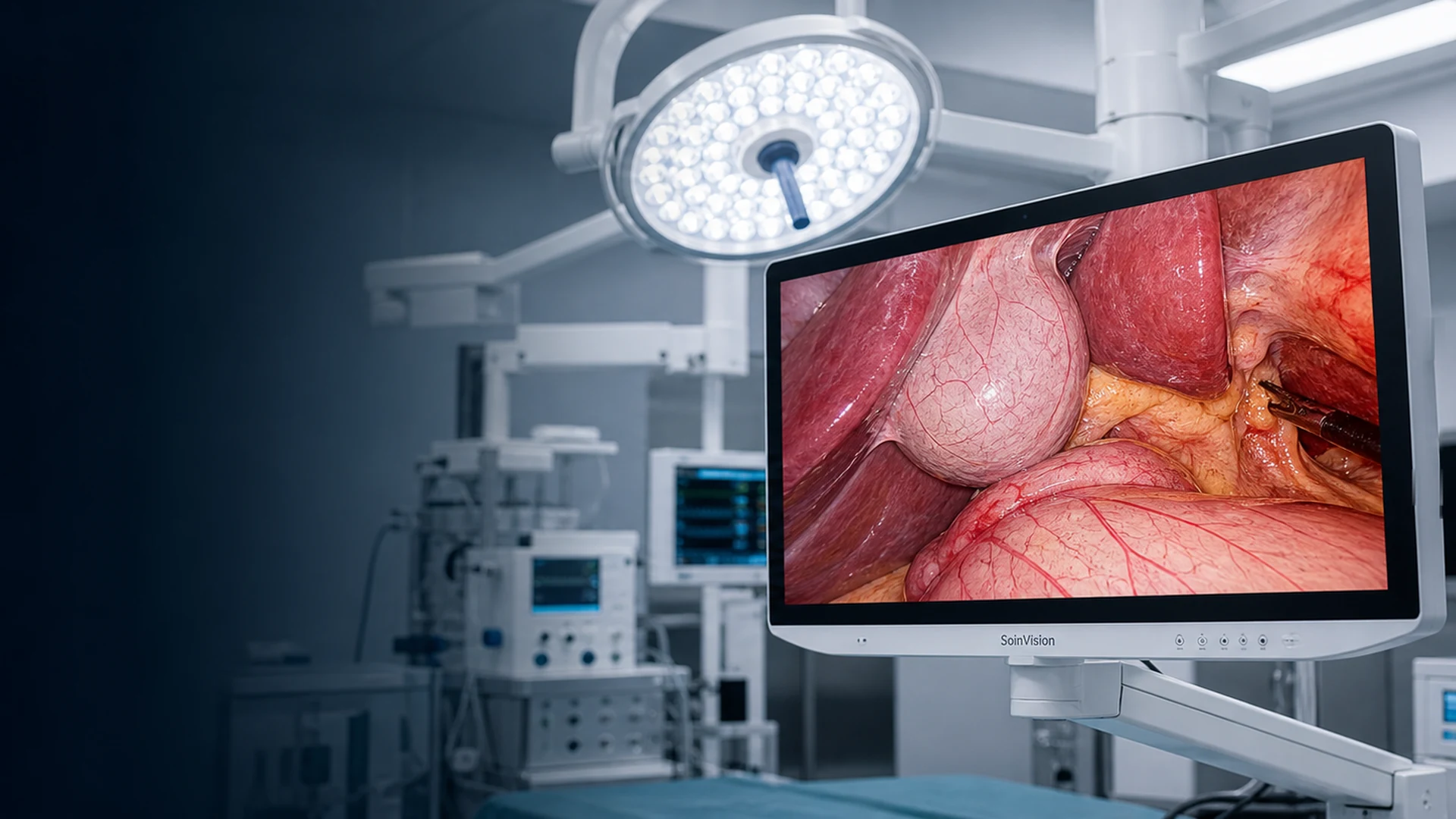 SOINVISION 4K surgical visualization display in an operating room